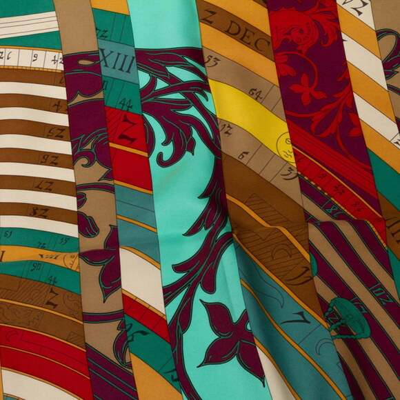 HERMES Black Silk Scarf - Picture 6 of 9